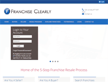 Tablet Screenshot of franchiseclearly.com